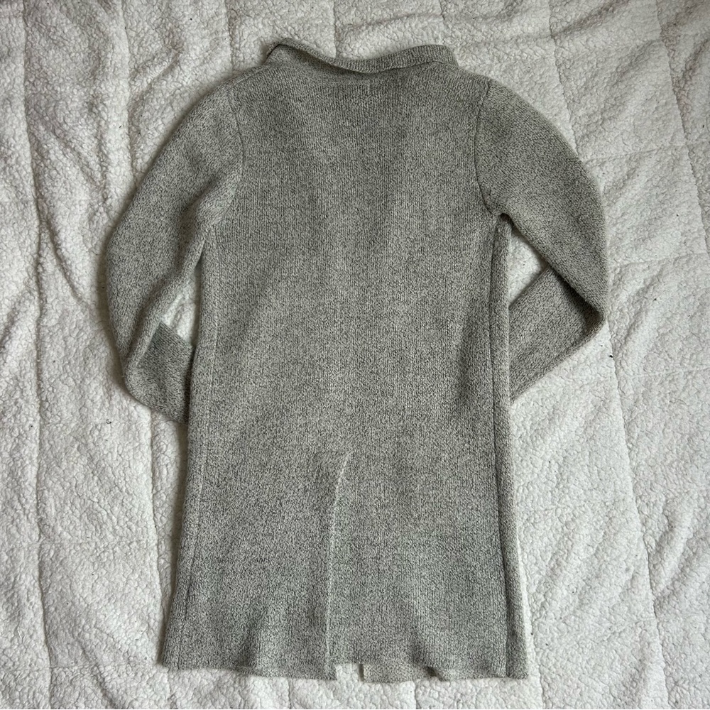 MONTEAU Gray Knit Cardigan Sweater Open Front - Picture 10 of 14